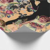 VALENTIJNSDAG ANGELS IN PEACH Wrapping Paper Cadeaupapier (Hoek)