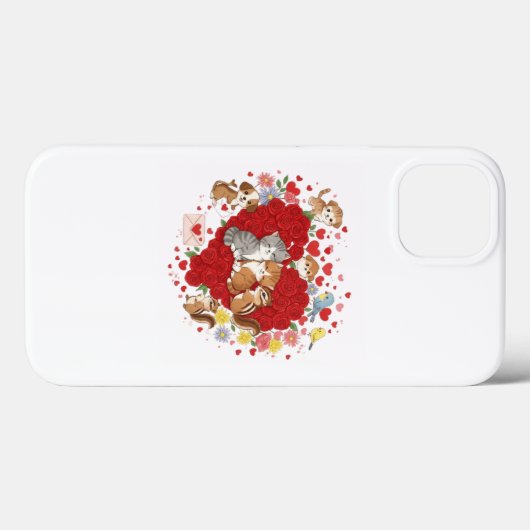 Valentijnsdag Animal Love Case-Mate iPhone Case (Achterkant (horizontaal))