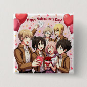 VALENTIJNSDAG ANIME BUTTON (Voorkant)
