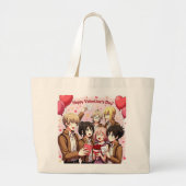 VALENTIJNSDAG ANIME CANVAS TAS (Voorkant)