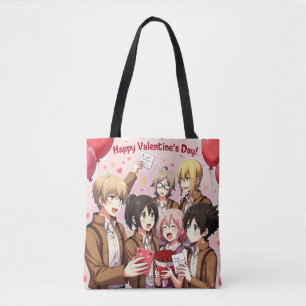 VALENTIJNSDAG ANIME CANVAS TAS