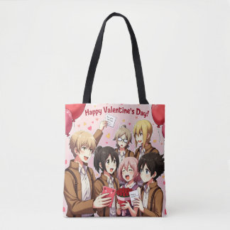 VALENTIJNSDAG ANIME CANVAS TAS