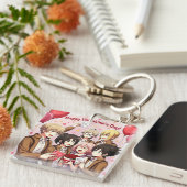 VALENTIJNSDAG ANIME SLEUTELHANGER (Voorkant Rechts)