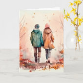 Valentijnsdag-anniversarykoppelkaart Kaart (Gele Bloem)
