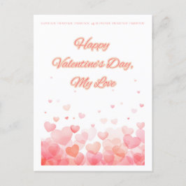 Valentijnsdag ansichtkaart feestdagenkaart