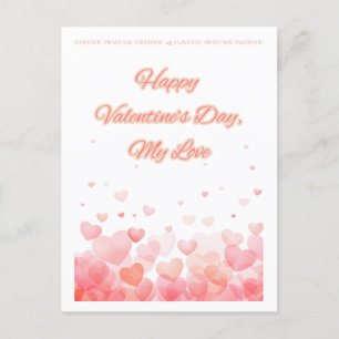 Valentijnsdag ansichtkaart feestdagenkaart