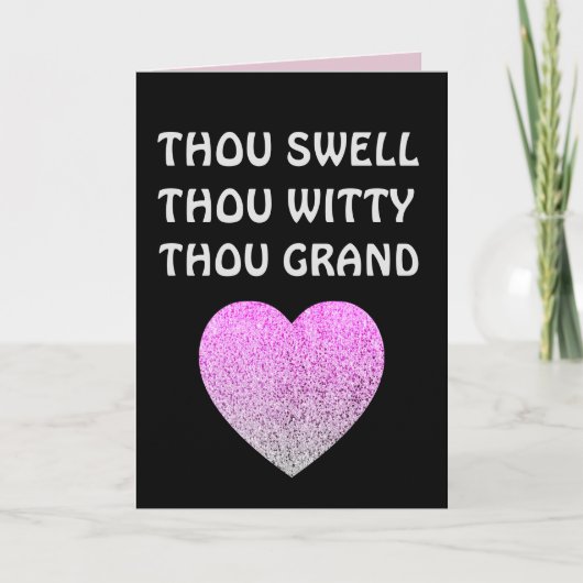 VALENTIJNSDAG ANTIEKE ROMANTISCHE KAART (Voorkant)