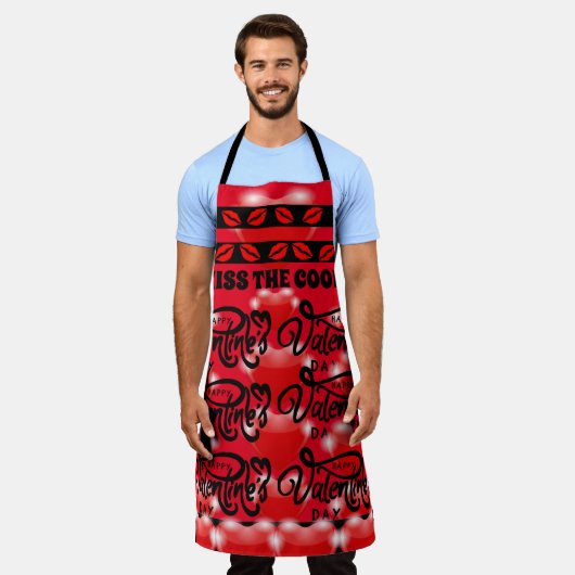 Valentijnsdag Apron Schort (Gedragen)
