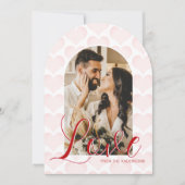 Valentijnsdag Arch Custom Photo Card Kaart (Voorkant)