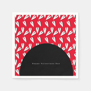 Valentijnsdag Arch en Hearts Patroon Servet