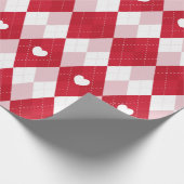 Valentijnsdag Argyle Cadeaupapier (Hoek)