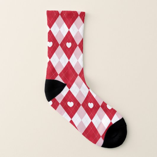 Valentijnsdag Argyle Sokken (Links binnenkant)
