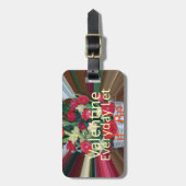 Valentijnsdag Art Print Bagagelabel (Voorkant verticaal)