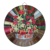 Valentijnsdag Art Print Dartbord (Voorkant)