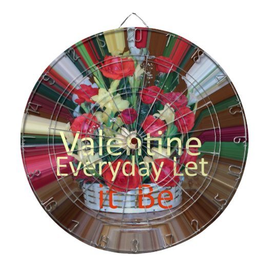 Valentijnsdag Art Print Dartbord (Voorkant)