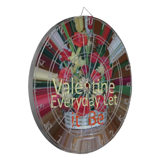Valentijnsdag Art Print Dartbord (Voorkant Links)