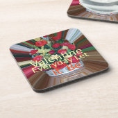 Valentijnsdag Art Print Drankjes Onderzetter (Linkerzijde)