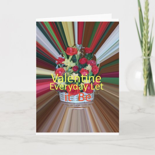 Valentijnsdag Art Print Feestdagen Kaart (Voorkant)