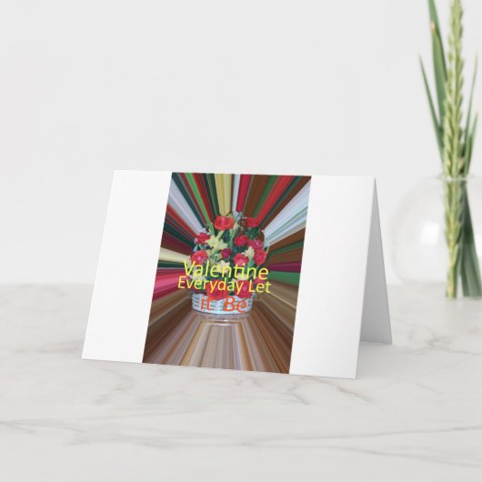 Valentijnsdag Art Print Feestdagen Kaart (Voorkant)