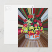 Valentijnsdag Art Print Feestdagenkaart (Voorkant / Achterkant)