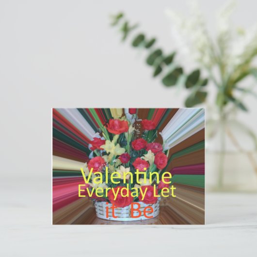 Valentijnsdag Art Print Feestdagenkaart (Staand voorkant)