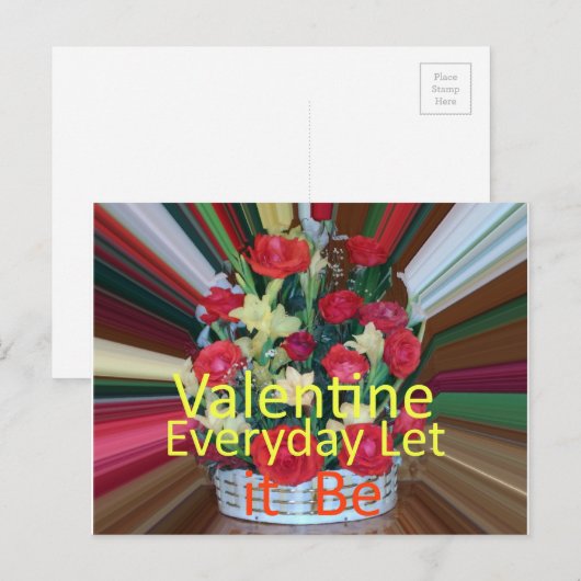 Valentijnsdag Art Print Feestdagenkaart (Voorkant / Achterkant)