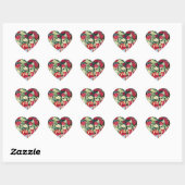 Valentijnsdag Art Print Hart Sticker (Vel)