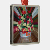 Valentijnsdag Art Print Metalen Ornament (Rechts)