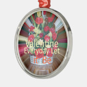 Valentijnsdag Art Print Metalen Ornament (Links)