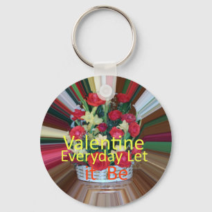 Valentijnsdag Art Print Sleutelhanger