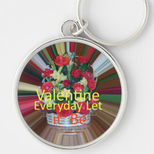 Valentijnsdag Art Print Sleutelhanger