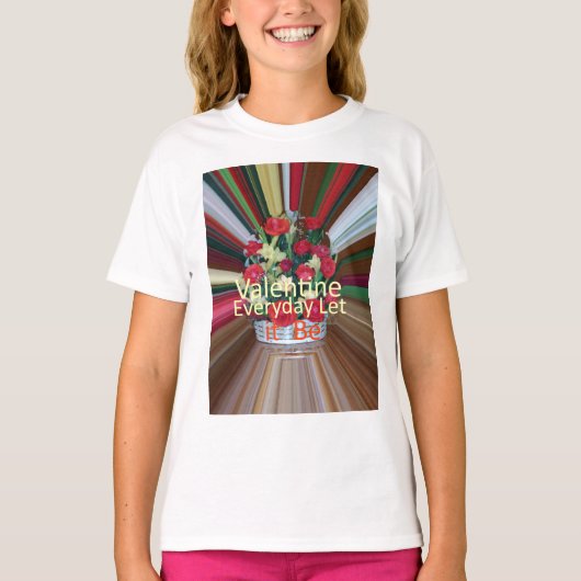 Valentijnsdag Art Print T-shirt (Voorkant)