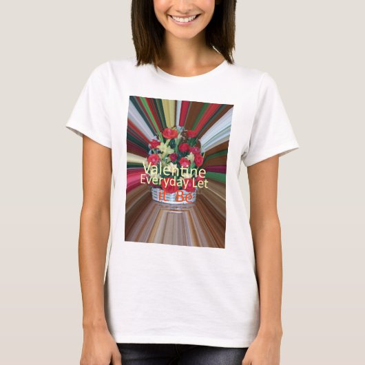 Valentijnsdag Art Print T-shirt (Voorkant)