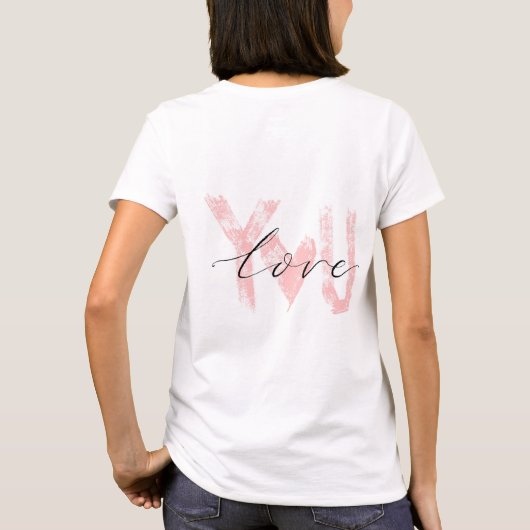 Valentijnsdag Art T-shirt (Achterkant)