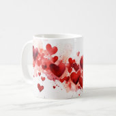Valentijnsdag Artistic Hearts Keramische Koffie Mo Koffiemok (Voorkant links)