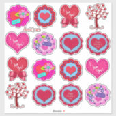 Valentijnsdag Assorted Lieve Gevoel Look  Sticker (Vel)