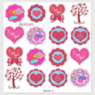Valentijnsdag Assorted Lieve Gevoel Look  Sticker