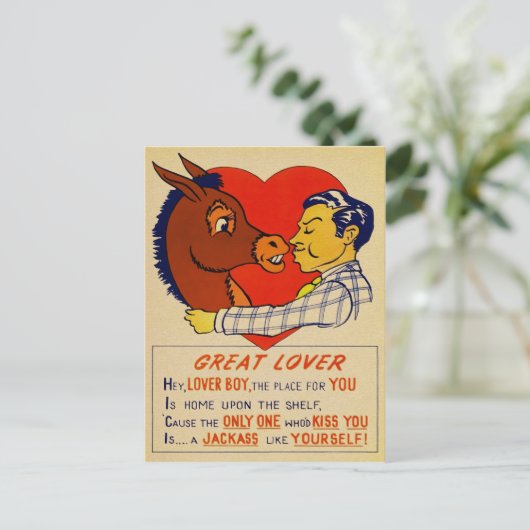  Valentijnsdag azijn Briefkaart (Staand voorkant)