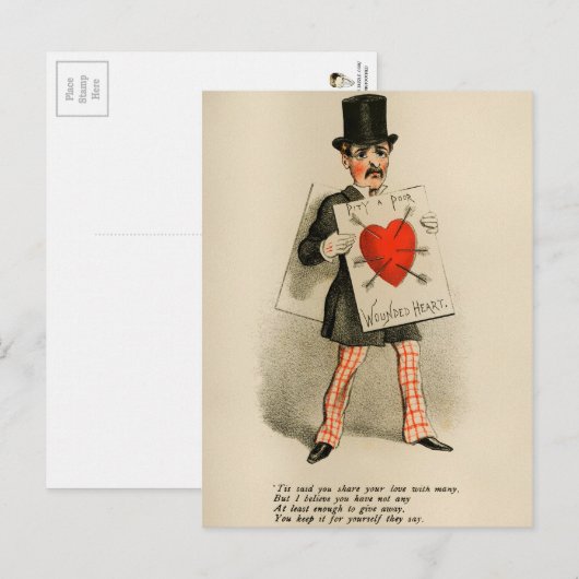  Valentijnsdag azijn Briefkaart (Voorkant / Achterkant)