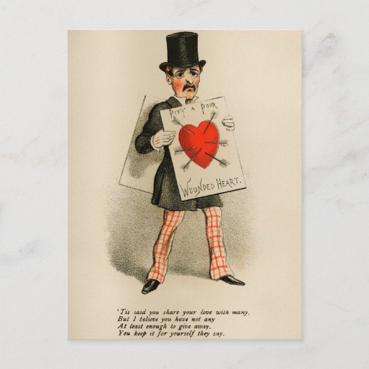 Valentijnsdag azijn Briefkaart (Voorkant)