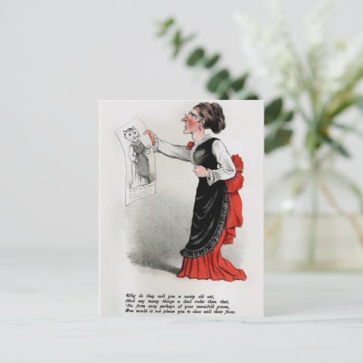  Valentijnsdag azijn Briefkaart (Staand voorkant)