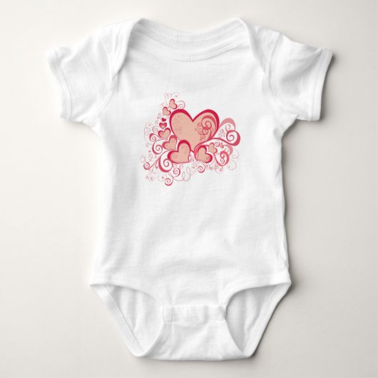 Valentijnsdag Baby Bodysuit (Voorkant)