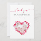 Valentijnsdag Baby Flat Announcement Kaart (Achterkant)