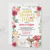 Valentijnsdag Baby shower door Mail Red Rose Kaart (Voorkant)