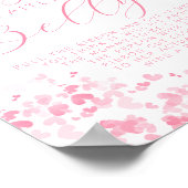 Valentijnsdag Baby Shower Hoe Groot Is Haar Buik? Poster (Hoek)