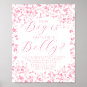 Valentijnsdag Baby Shower Hoe Groot Is Haar Buik? Poster (Voorkant)