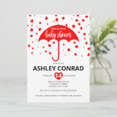 Valentijnsdag Baby shower Kaart (Staand voorkant)