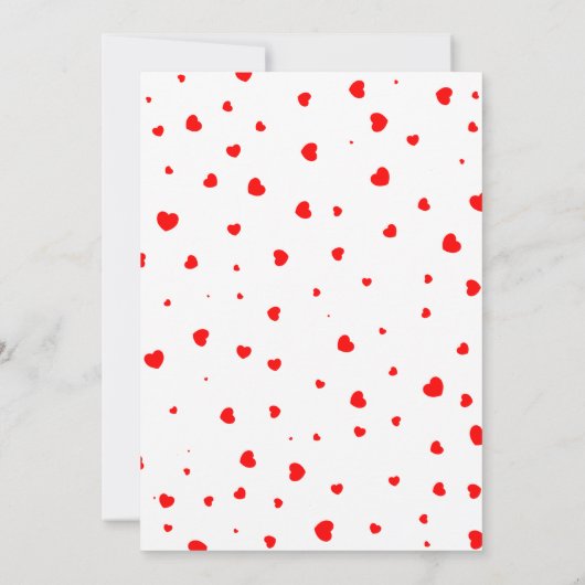 Valentijnsdag Baby shower Kaart (Achterkant)