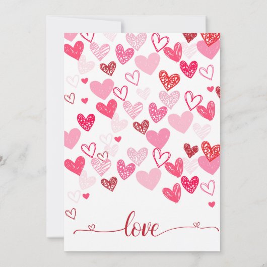 Valentijnsdag Baby shower Kaart (Achterkant)