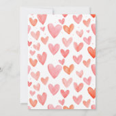 Valentijnsdag Baby shower Kaart (Achterkant)